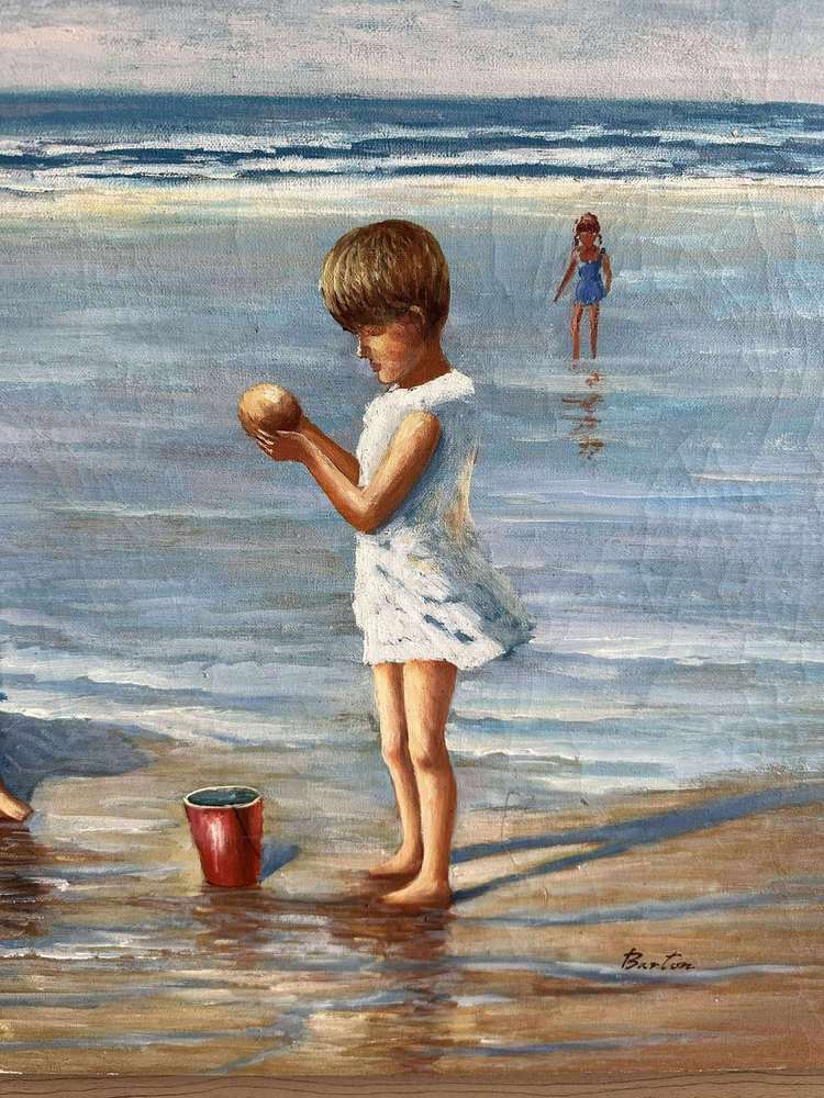 Children at the Shore (descriptive title) additional photograph