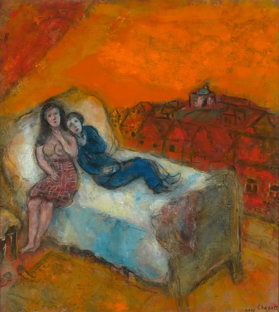 Couple sur le lit