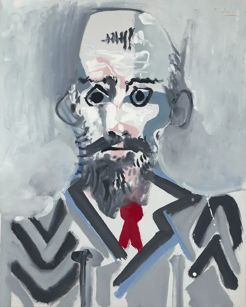 Buste d'homme barbu